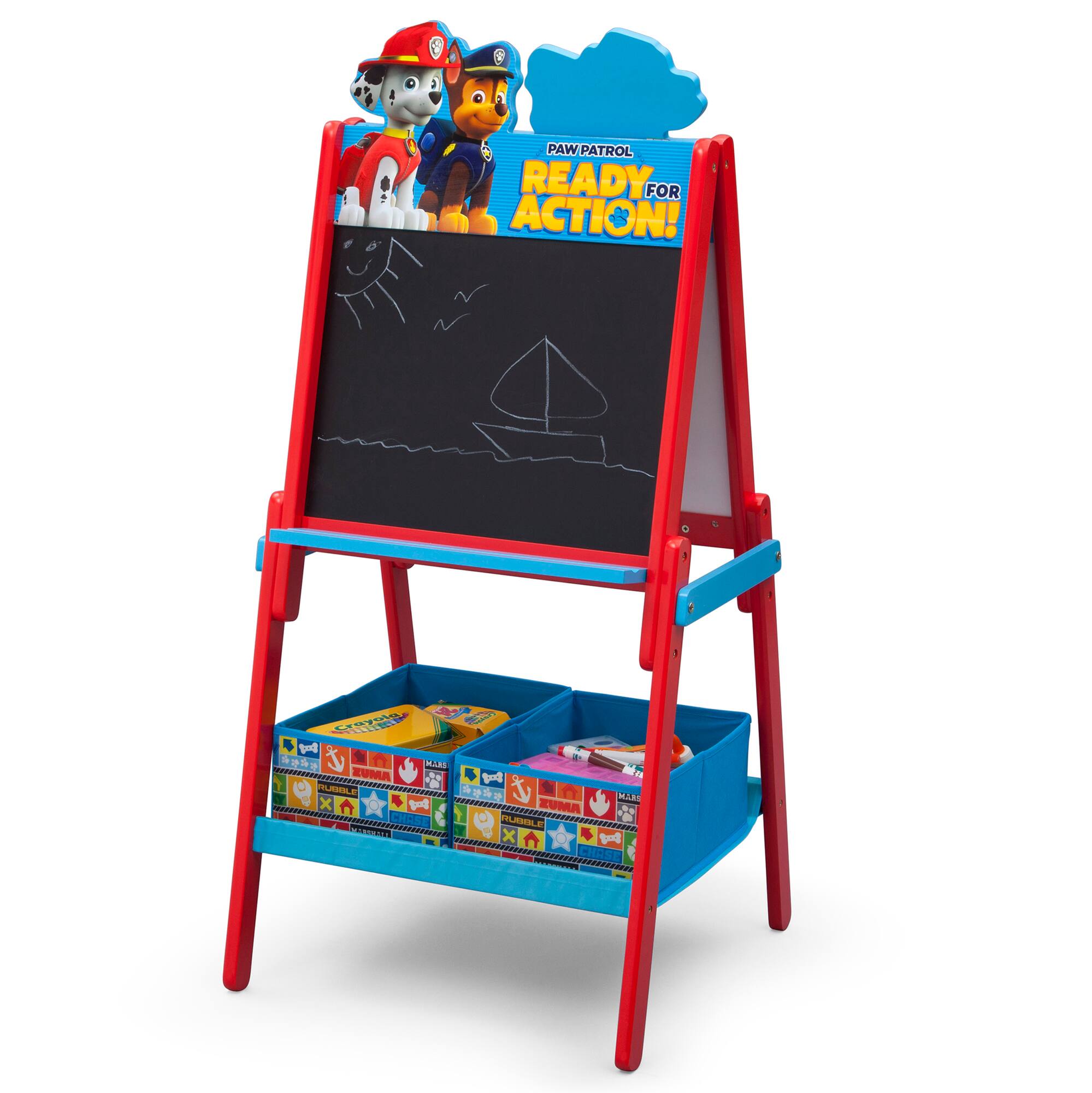 Nick Jr. PAW Patrol Wooden Double Sided Easel With Storage